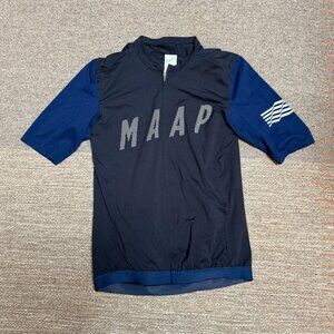 Maap Pro Fit Black and Blue Short Sleeve Men's Bike Jersey XXL